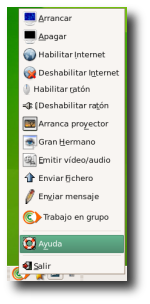 Tray menu